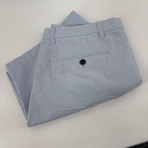 UNTUCKit Mens 36 Light Blue Chino Shorts Stretch Cotton Flat Front Casual